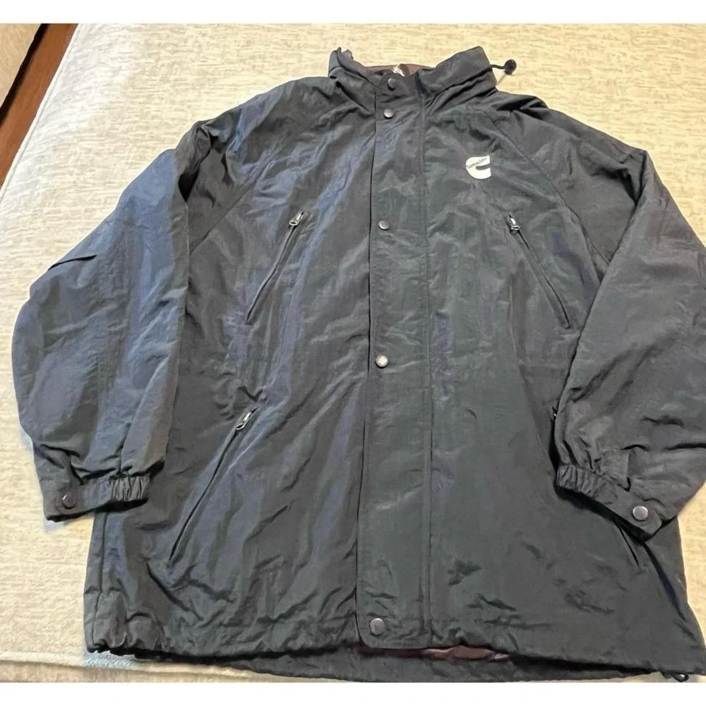 Cummins Logo Dunbrooke Distinctive Images‎ Jacket Men's Size Large Black Nylon